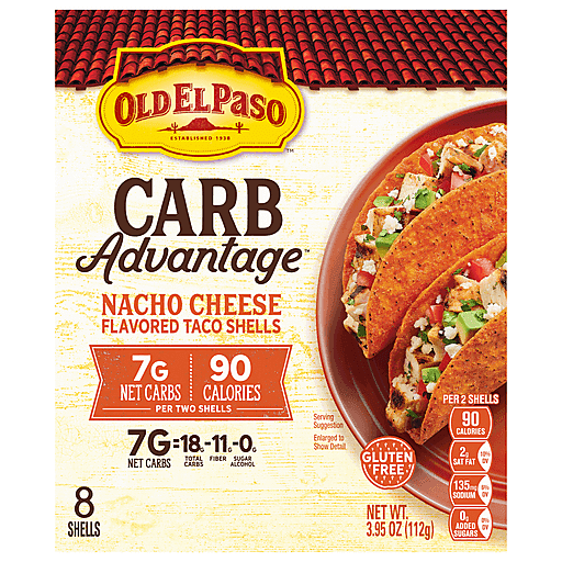 Old El Paso Carb Advantage Taco Shells Nacho