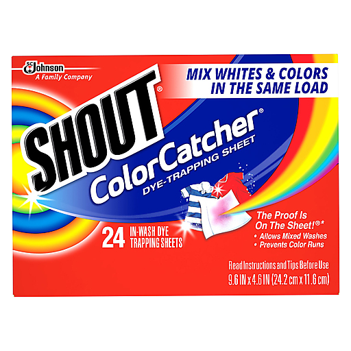 Shout Color Catcher, Dye-Trapping Sheets, 24 Sheets