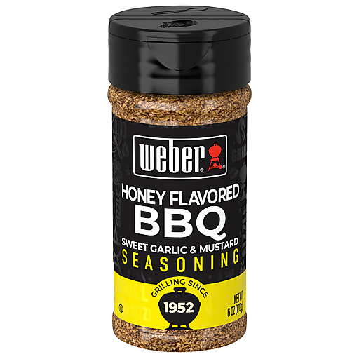 Weber Sweet Garlic & Mustard Honey Flavored Bbq Seasoning 6 oz