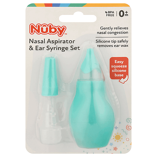 Nuby Nasal Aspirator & Ear Syringe Set, 0m+ 1 ea
