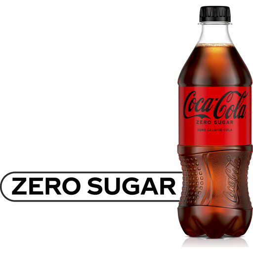 Coca-Cola Zero Sugar Bottle, 20 Fl Oz, Soft Drinks