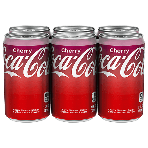 Coca Cola Cola, Cherry, 6 Pack 6 ea | Soft Drinks | Lynn's Dakotamart