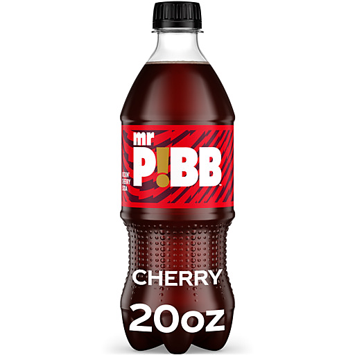 Mr. Pibb Cherry Cola Soda Bottle 20 fl oz