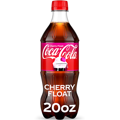 Coca Cola Cherry Float Soda Bottle 20 fl oz