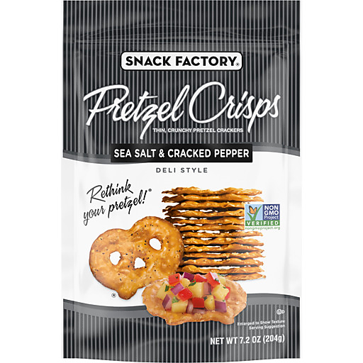 Snack Factory Sea Salt Crkd Pepper Pretzel Crisps