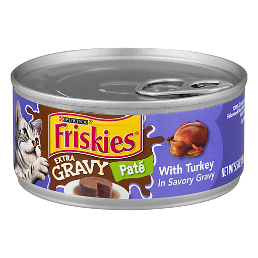 Friskies Cat Food With Turkey in Savory Gravy 5.5 Oz Cat Food