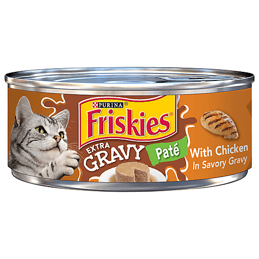 Friskies Cat Food With Chicken in Savory Gravy 5.5 Oz Cat Food