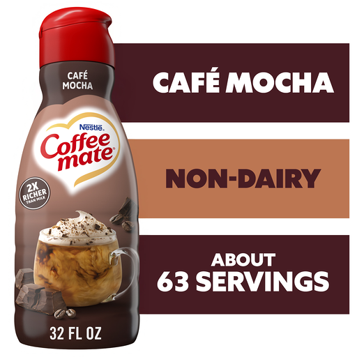 Coffee mate Café Mocha Flavored Coffee Creamer, Non-Dairy, Gluten-Free, 63 Servings