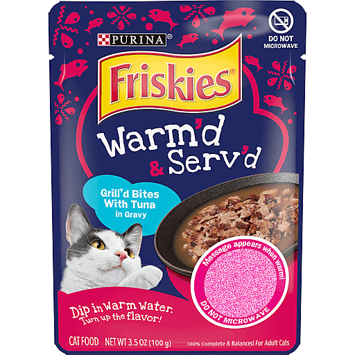 Friskies Gravy Wet Cat Food Warm d Serv d Grill d Bites With