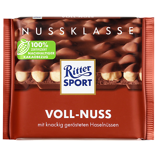 Ritter Sport Milk Choc W/Whole Hazelnuts