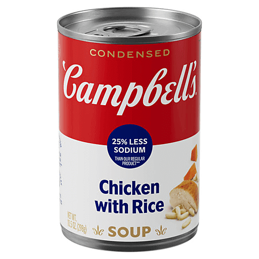 Campbell's Chicken with Rice Less Sodium Soup