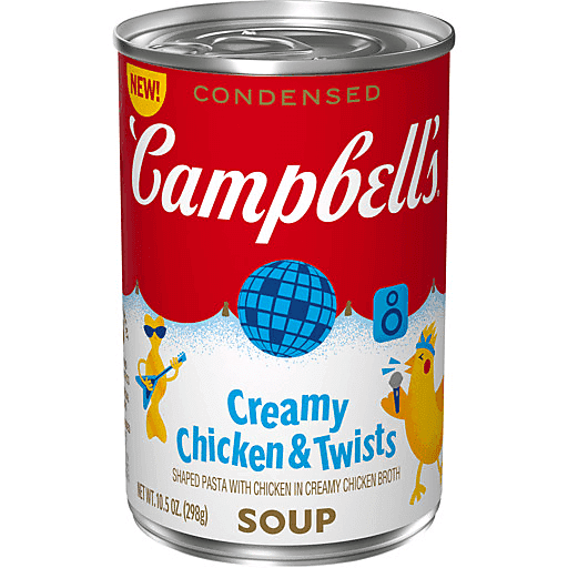 Campbell’s® Condensed Kids Creamy Chicken and Twists Soup, 10.5 oz Can