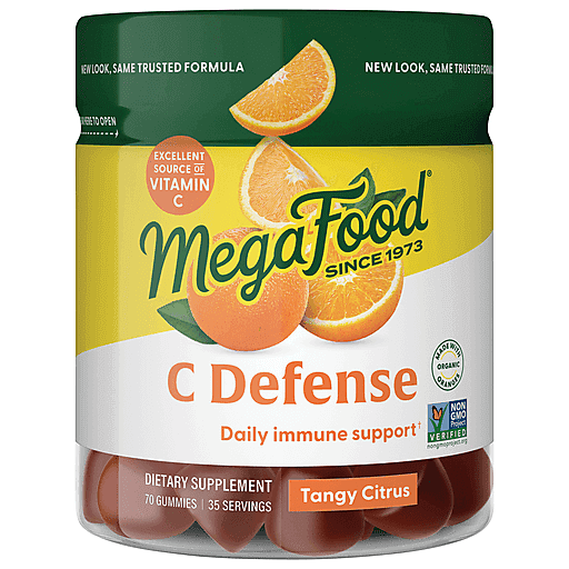 Mega Food C Defense, Gummies, Tangy Citrus 70 ea