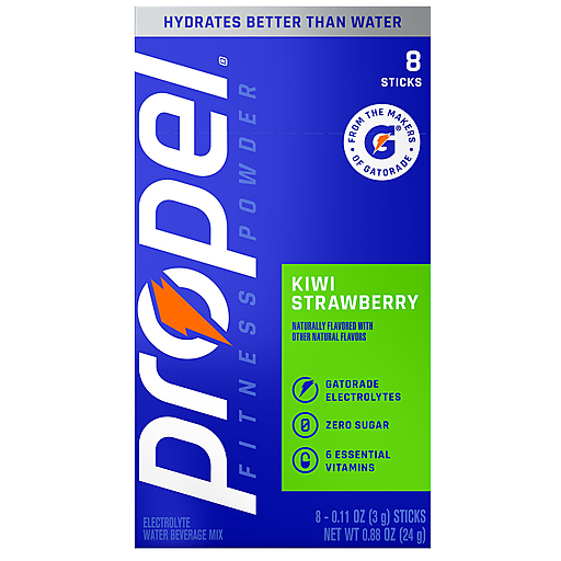 Propel Kiwi Strawberry Electrolyte Water Beverage Mix 8 ea