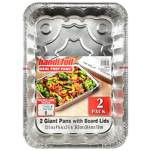 Handi Foil Giant Meal Prep Pans-Fld Lids