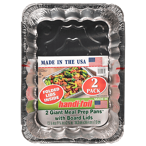 Handi Foil Giant Meal Prep Pans-Fld Lids