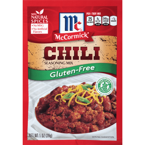 McCormick Gluten-Free Chili Seasoning 1 oz. Packs, Lot of 2 SHIPS ASAP FREE