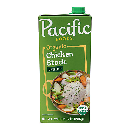 Pacific Foods Org Unsalted Chicken Stock