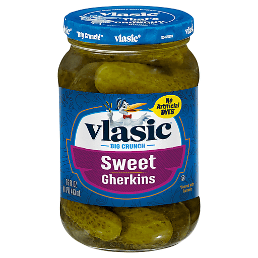 Vlasic Pickles, Sweet Gherkins 16 Fl Oz | Pickles & Relish
