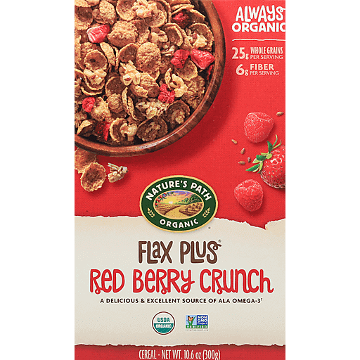 Natures Path Flax+ Red Berry Crunch Cereal