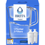 Brita Large 10 Cup Water Filter Pitcher With 2 Original Filters, Made Without Bpa, Champlain, White