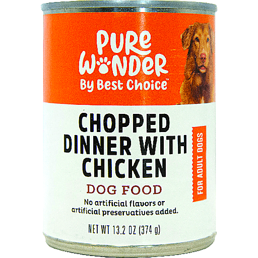 Pure Wonder By Best Choice Chopped Dnr W Chicken Can Dog Food 13.2 oz