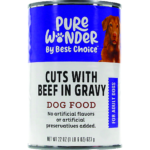 Pure Wonder By Best Choice Cuts W Beef Can Dog Food 22 oz
