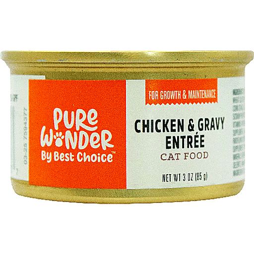 Pure Wonder By Best Choice Chicken N Gravy Cat Food 3 oz