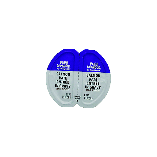Pure Wonder By Best Choice Salmon Pate Cat Food Split Cup 2.6 oz