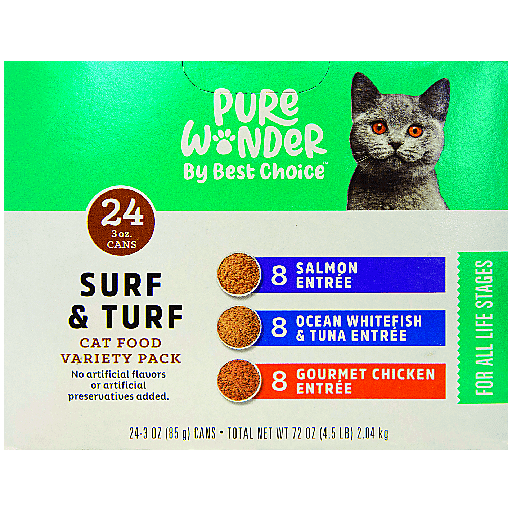 Pure Wonder By Best Choice Surf N Turf 3oz Variety Pack Cat Food
