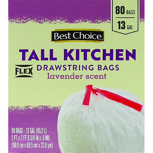 Best Choice Lavender Scent Flx Drawstring Bags 13g 80 ct