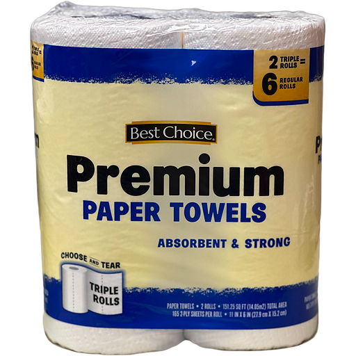 Best Choice Paper Towel Premium 2 Triple Rolls