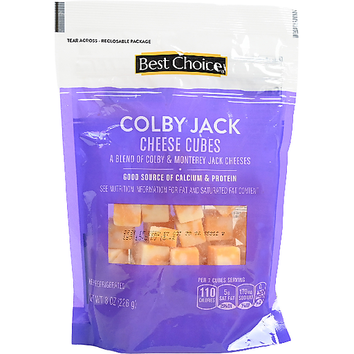 Best Choice Colby Jack Cheese Cube 8 oz