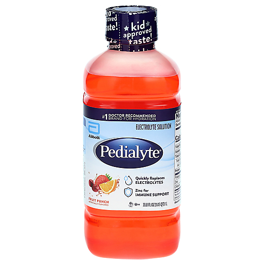 Pedialyte Fruit Punch Electrolyte Solution 33.8 fl oz