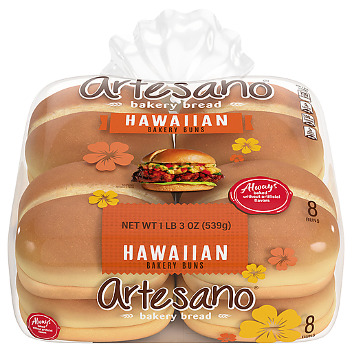 Artesano Bakery Hawaiian Buns 8 ea