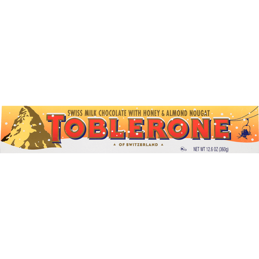 Toblerone Swiss Milk Chocolate with Honey/Almond/Nougat 100g (Toblerone)