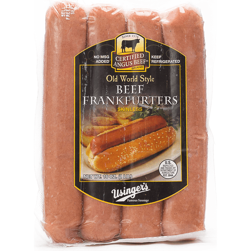 Usinger's Certified Angus Beef Frankfurters, Hot Dogs