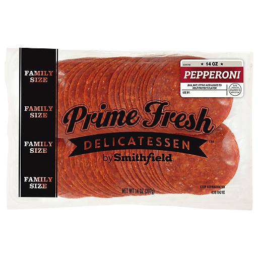 Prime Fresh Delicatessen Pepperoni Family Size 14 oz