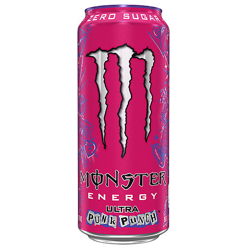 Monster Zero Sugar Punk Punch Energy Drink 16 fl oz