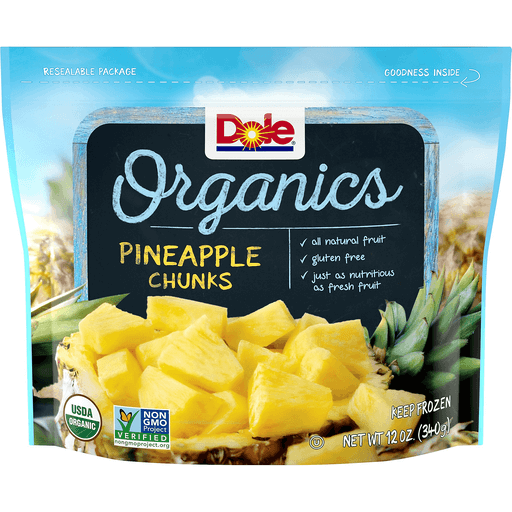 Dole Frozen Pineapple Chunks 16oz Bag