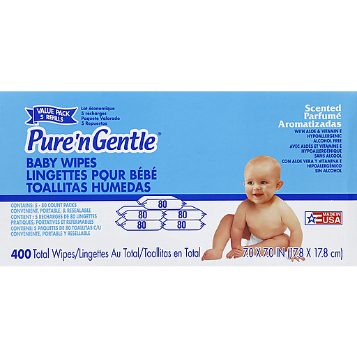 Pure & discount gentle wipes