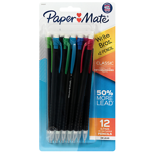 Paper Mate 0.7 Mm Hb Lead Classic Hb Mechanical Pencils 12 ea