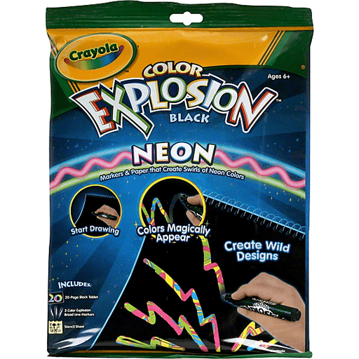 New Crayola Classpack Color Explosion popular Rainbow Markers Paper