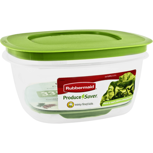 Rubbermaid Container, Produce Saver, 14 Cups, Plastic Containers