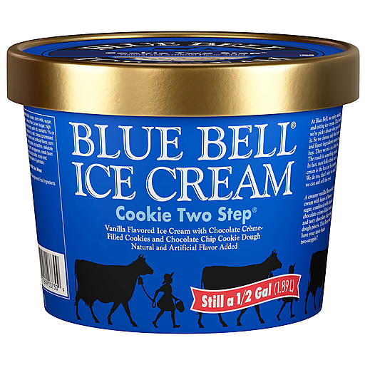 Blue Bell Cookie Two Step® Ice Cream 0.5 gal