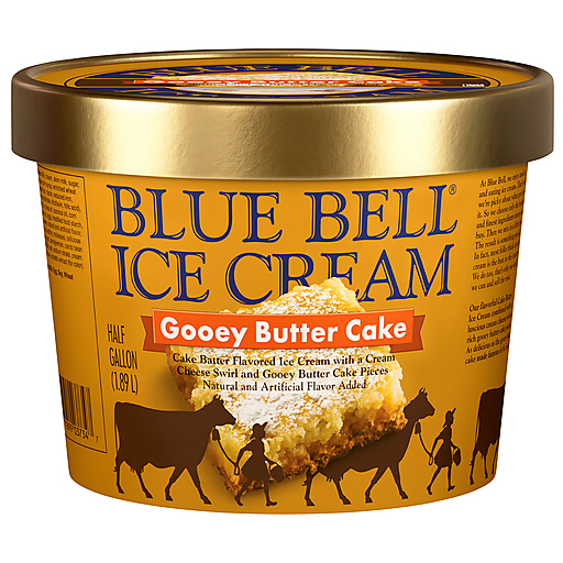Blue Bell Gooey Butter Cake Ice Cream 0.5 gal