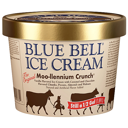 Blue Bell Moo Llennium Crunch® Ice Cream 0.5 gal