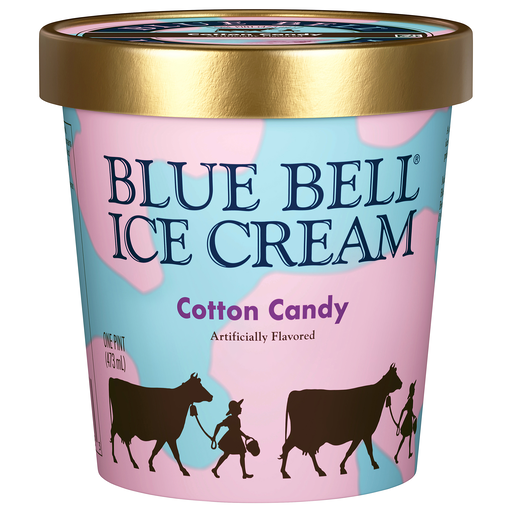 Blue Bell Cotton Candy Ice Cream 1 pt