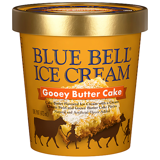 Blue Bell Gooey Butter Cake Ice Cream 1 pt