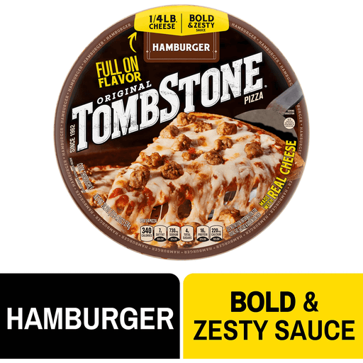 Tombstone Hamburger Frozen Pizza, 20.2 Oz | Meat | Price Cutter